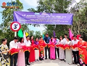 Khánh thành cầu Từ Tâm 172 do VKSND tỉnh Tiền Giang vận động xây dựng
