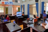 VKSND huyện Vân Canh phối hợp tổ chức xét xử trực tuyến 2 phiên tòa hình sự