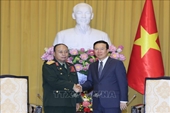 Chủ tịch nước Võ Văn Thưởng tiếp Thứ trưởng Bộ Quốc phòng Lào
