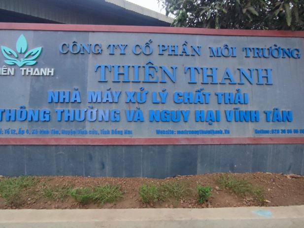 Công ty CP Môi trường Thiên Thanh thông báo khắc phục các sự cố và vi phạm về môi trường
