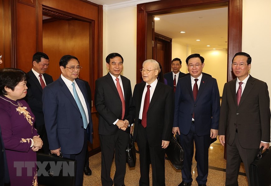 Tổng Bí thư Nguyễn Phú Trọng phát biểu khai mạc Hội nghị Trung ương 8