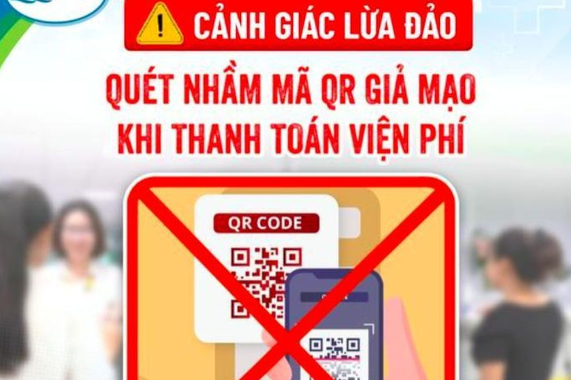 Bệnh viện Nhi Trung ương cảnh báo hình thức lừa đảo mã QR giả mạo