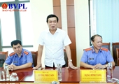 Đoàn công tác VKSND tỉnh Quảng Ninh thăm và làm việc tại huyện Cô Tô