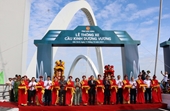 Bắc Ninh thông xe cầu vòm thép hiện đại, cao nhất Việt Nam