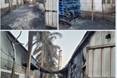 Kịp thời dập tắt đám cháy tại Khu công nghiệp Nam cầu Kiền