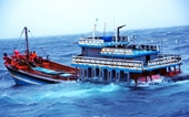 Khẩn trương tìm kiếm, cứu nạn, cứu hộ ngư dân trên 2 tàu cá bị chìm tại khu vực đảo Song Tử Tây
