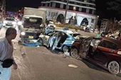 Tai nạn liên hoàn, 3 xe ôtô tông nhau tại đèo Mimosa