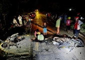 4 thanh thiếu niên tử vong sau khi 2 xe máy va chạm kinh hoàng ở Gia Lai