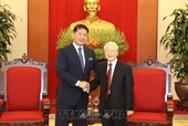 Tổng Bí thư Nguyễn Phú Trọng tiếp Tổng thống Mông Cổ