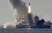 Clip tàu ngầm hạt nhân tối tân của Nga phóng tên lửa đạn đạo liên lục địa Bulava