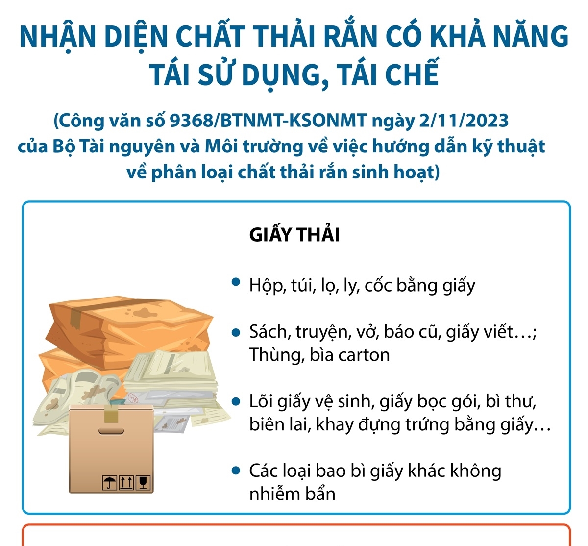 Nhận diện chất thải rắn có khả năng tái sử dụng, tái chế