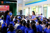 VKSND huyện Bắc Trà My tuyên truyền pháp luật cho học sinh bằng hình thức sân khấu hóa