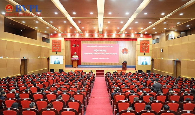 VKSND tối cao tổ chức tập huấn công tác tổ chức cán bộ trong toàn Ngành