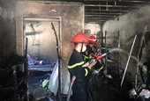 Kịp thời dập tắt vụ cháy tại khu chung cư Hoàng Huy