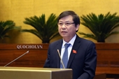 Viện trưởng Lê Minh Trí trình bày báo cáo công tác tại Kỳ họp thứ 6, Quốc hội khóa XV