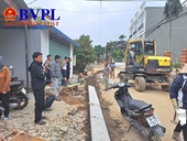Phát hiện Công ty TNHH Xây dựng và thương mại Thẩm Phong thi công ẩu tại đường Phùng Thị Trinh