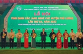 Huyện Phú Lương tổ chức lễ Vinh danh các làng nghề chè lần thứ ba, năm 2023