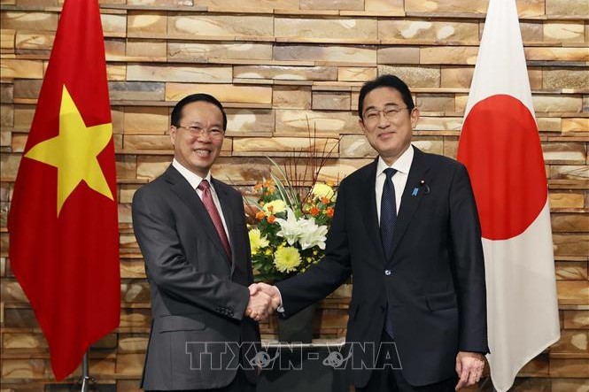 Chủ tịch nước Võ Văn Thưởng hội đàm với Thủ tướng Nhật Bản Kishida