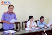Đoàn giám sát Ban pháp chế HĐND huyện làm việc với VKSND huyện Tân Hưng