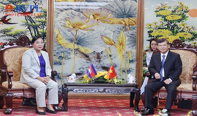 Viện trưởng Lê Minh Trí tiếp Viện trưởng Viện Công tố bên cạnh Tòa án tối cao Campuchia