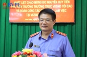 Phó Viện trưởng Thường trực VKSND tối cao Nguyễn Huy Tiến làm việc tại VKSND tỉnh Phú Yên