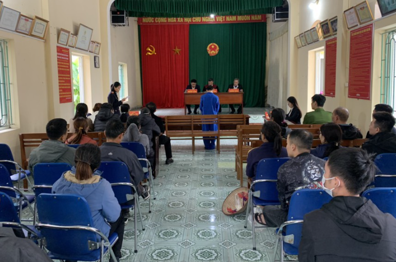 VKSND huyện Kim Thành phối hợp TAND cùng cấp xét xử lưu động vụ án hình sự