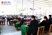 VKSND huyện Cai Lậy phối hợp tổ chức phiên tòa giả định tuyên truyền pháp luật