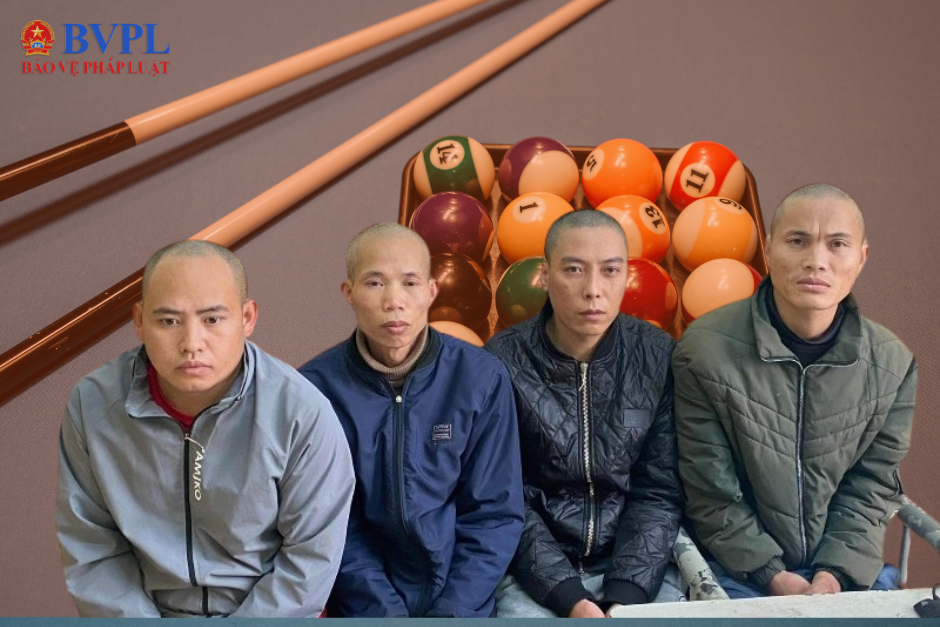 Khởi tố 4 đối tượng đánh bi-a ăn tiền ở Vân Hồ