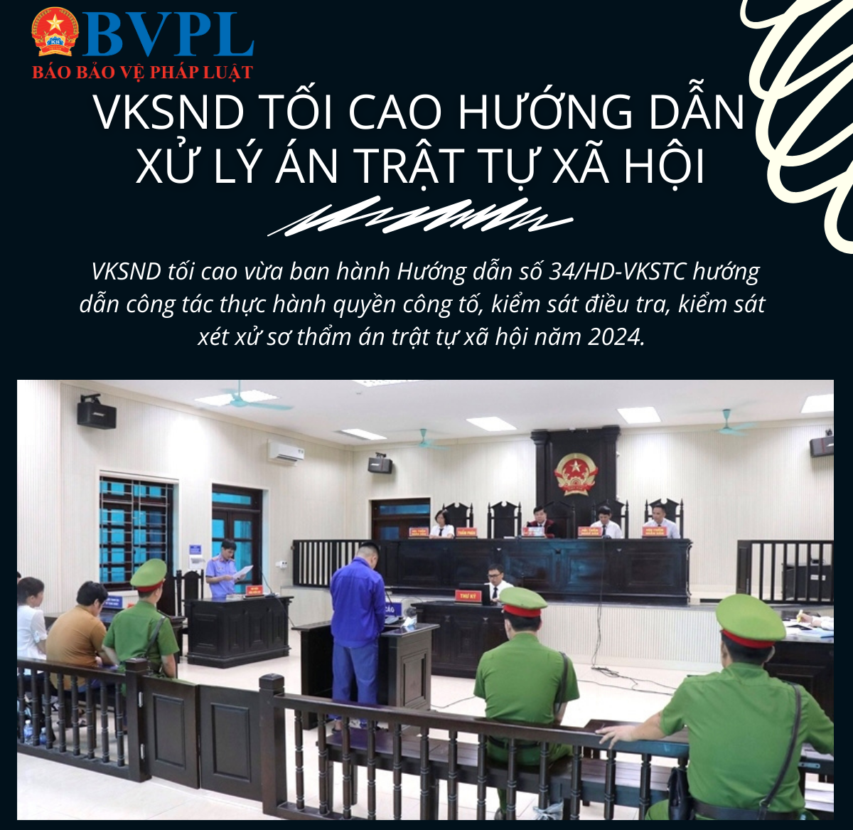 VKSND tối cao hướng dẫn xử lý án trật tự xã hội