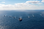 Hàn Quốc, Mỹ, Nhật Bản tập trận với tàu sân bay sau khi Triều Tiên phóng tên lửa siêu thanh