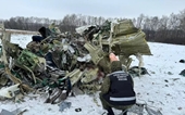 Tìm thấy hộp đen chiếc máy bay vận tải quân sự Nga rơi gần biên giới Ukraine