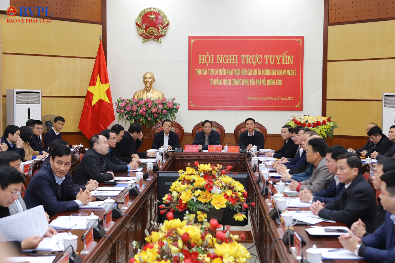 Thủ tướng Phạm Minh Chính chủ trì hội nghị thúc đẩy tiến độ các dự án đường dây 500kV mạch 3