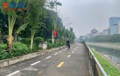 Hà Nội khai trương làn đường thí điểm dành riêng cho xe đạp