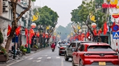 Hà Nội rợp màu cờ hoa mừng Đảng mừng Xuân, đón Tết Nguyên đán 2024