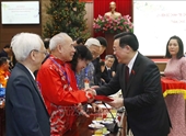 Chủ tịch Quốc hội thăm, chúc Tết Đảng bộ, chính quyền và Nhân dân Hà Nội