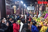 Khách quốc tế vãn cảnh ngôi chùa lâu đời nhất ở đất Thăng Long ngày đầu xuân