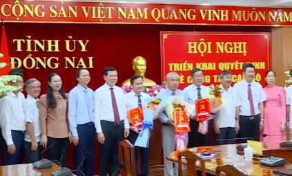 Tỉnh ủy Đồng Nai công bố các Quyết định về công tác cán bộ
