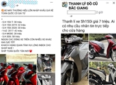 Cảnh báo chiêu trò bán “xe máy giá rẻ” trên mạng để chiếm đoạt tài sản