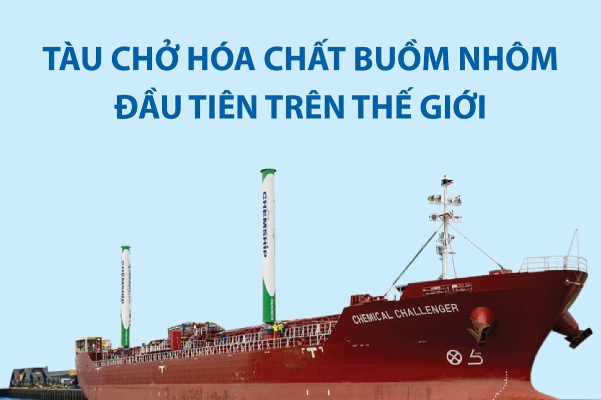 Tàu chở hóa chất buồm nhôm đầu tiên trên thế giới