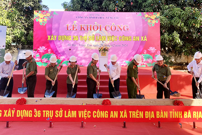 Công an tỉnh Bà Rịa - Vũng Tàu triển khai xây dựng hàng loạt trụ sở Công an cấp xã