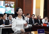 Hình ảnh tại phiên tòa xét xử bị cáo Trương Mỹ Lan và 85 đồng phạm