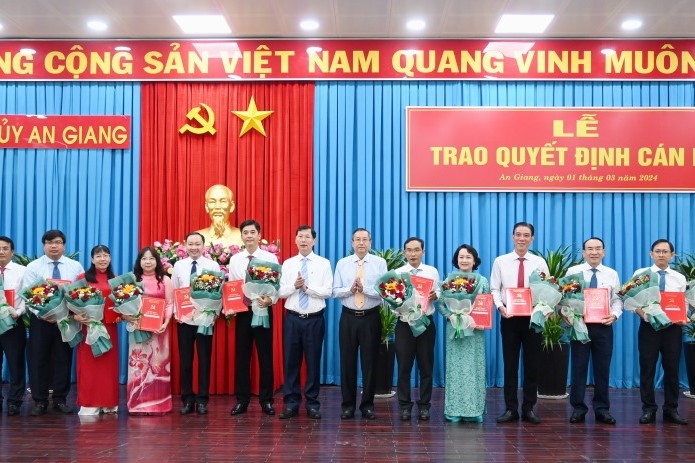 Điều động, bổ nhiệm nhiều nhân sự mới ở An Giang