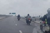Truy tìm nhóm người chạy xe mô tô trên cao tốc