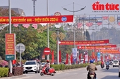 Thành phố Điện Biên Đường phố rực rỡ cờ hoa đón Năm Du lịch Quốc gia