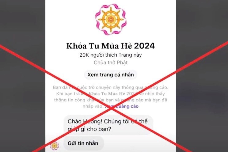 Người phụ nữ bị chiếm đoạt 2,8 tỉ đồng khi đăng kí khóa tu mùa hè