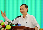 Quyền Bí thư Tỉnh ủy Lâm Đồng Nguyễn Thái Học làm việc với Đảng ủy Công an tỉnh