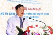 Đồng chí Nguyễn Hoài Anh điều hành hoạt động của Đảng bộ tỉnh Bình Thuận