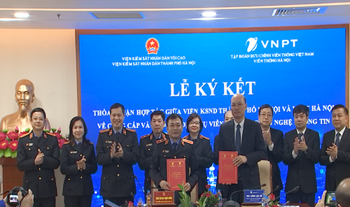 VKSND TP. Hà Nội ký kết thỏa thuận hợp tác với VNPT: Nâng cao hiệu quả chuyển đổi số