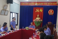 Kiểm tra kết quả triển khai công tác tại VKSND quận Ngũ Hành Sơn