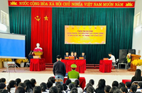 VKSND huyện Chi Lăng thực hiện tuyên truyền, phổ biến pháp luật trong phiên tòa giả định